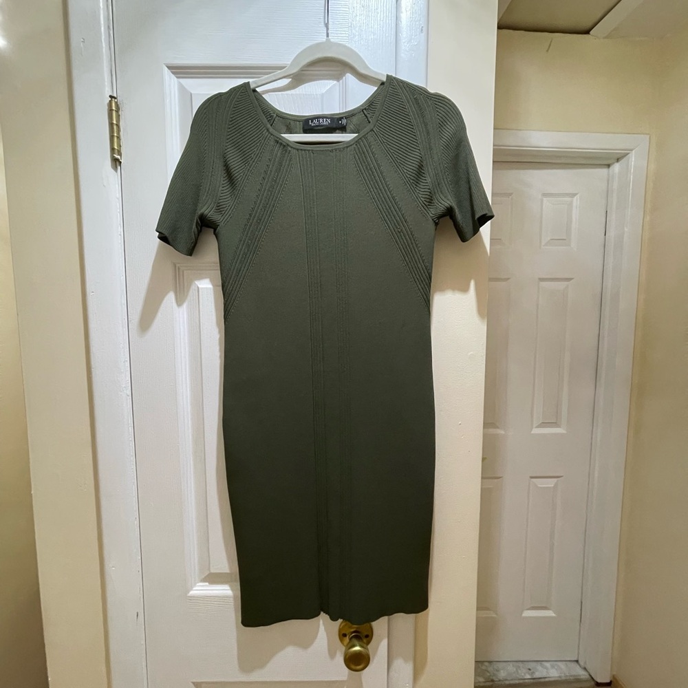 Ralph Lauren Olive Midi Dress